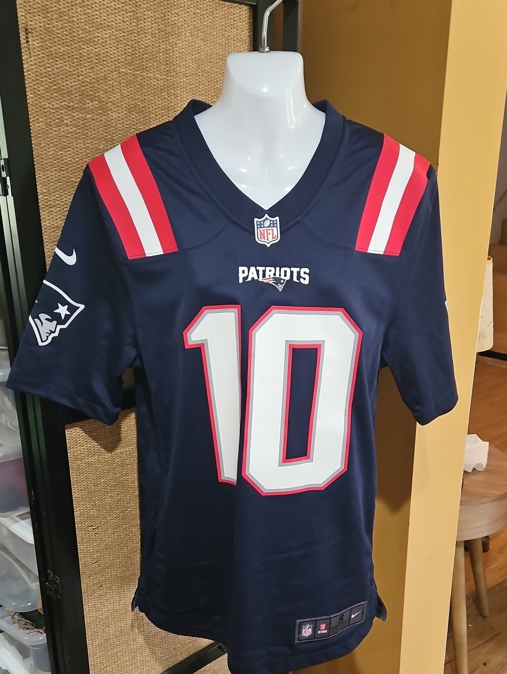 Nike New England Patriots Navy Kids Jersey Top - Number 10